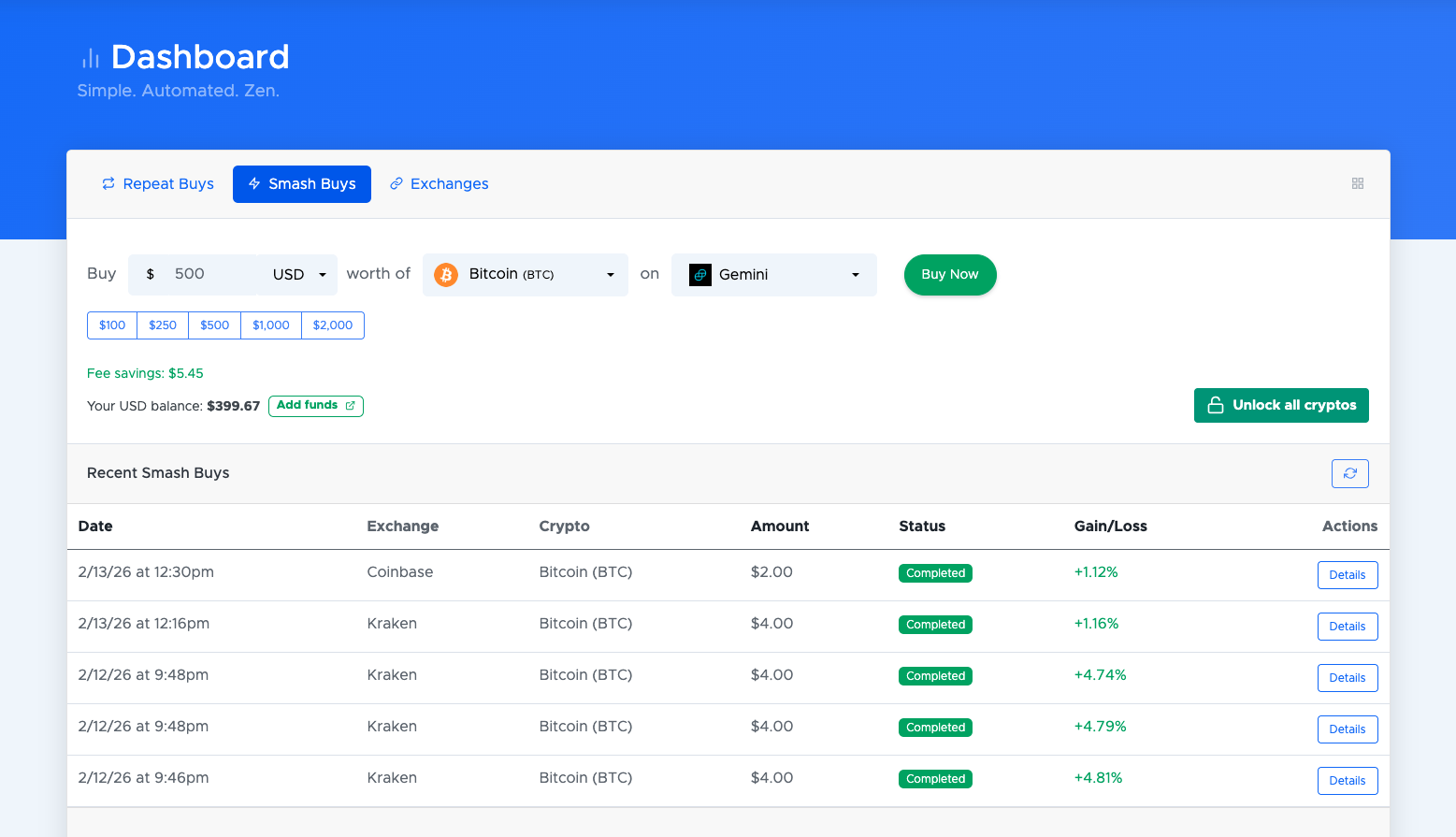 Preview of smash buys